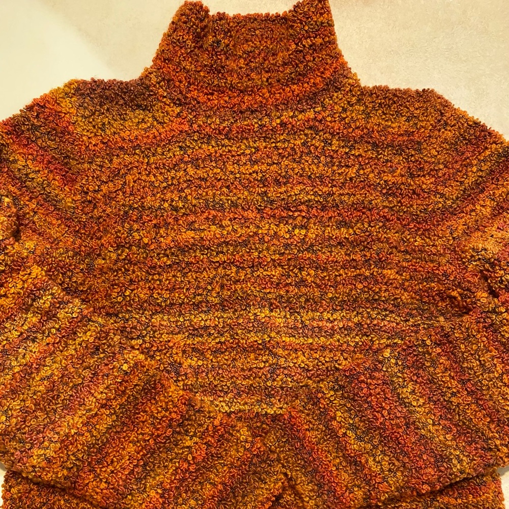 Handmade beautiful fall color turtleneck sweater